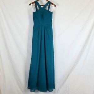 Christina Wu 22914 Teal Dress